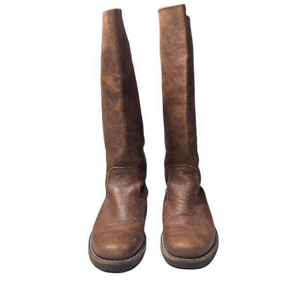 Roots Leather Knee-High Boots | Made in Canada | Brown | Size 7 - Picture 2 of 16